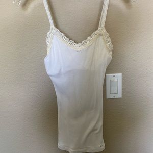 white creamish tank top